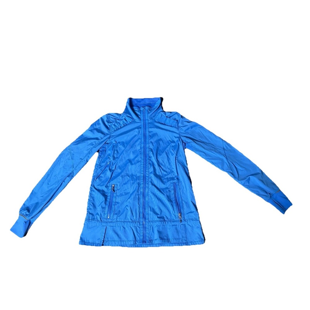 Lululemon Define Jacket Women's Blue Swift Fabric Full Zip‎ Stand-Up Collared